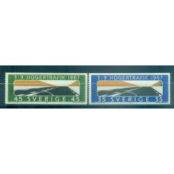 Suède 1967 - Y & T n. 572/73 - Circulation routière (Michel n. 588/89 A)
