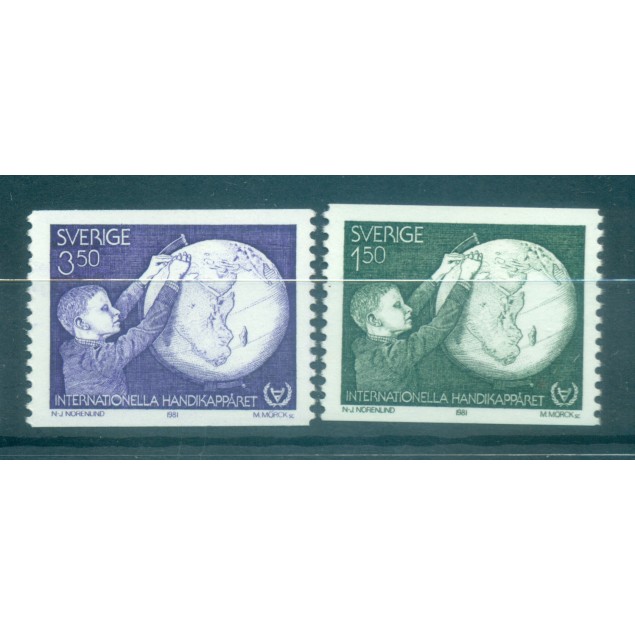 Sweden 1981 - Y & T n. 1125/26 - International Year for Disabled Persons (Michel n. 1143/44)