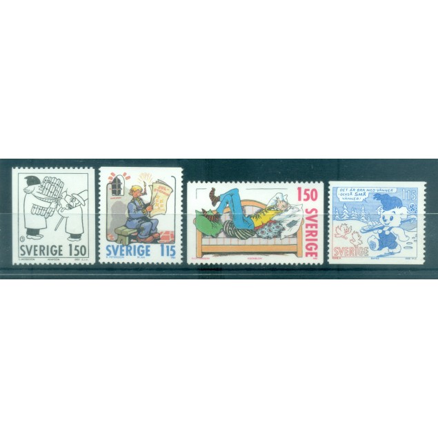 Sweden 1980 - Y & T n. 1106/09 - Christmas (Michel n. 1124 a-25 Do-26/27 C)