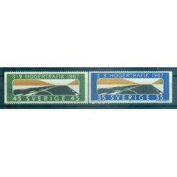 Svezia 1967 - Y & T n. 572a/73a - Circolazione stradale (Michel n. 588/89 C)