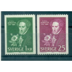 Suède 1966 - Y & T n. 544/45 - Carl Jonas Love Almqvist (Michel n. 558/59 C)