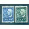 Svezia 1967  - Y & T n. 578/79 - Re Gustavo VI Adolfo (Michel n. 594/95 C)