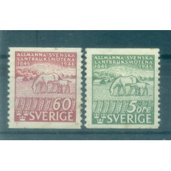 Svezia 1946 - Y & T n. 322/23  - Esposizione agricola (Michel n. 321/22 A)