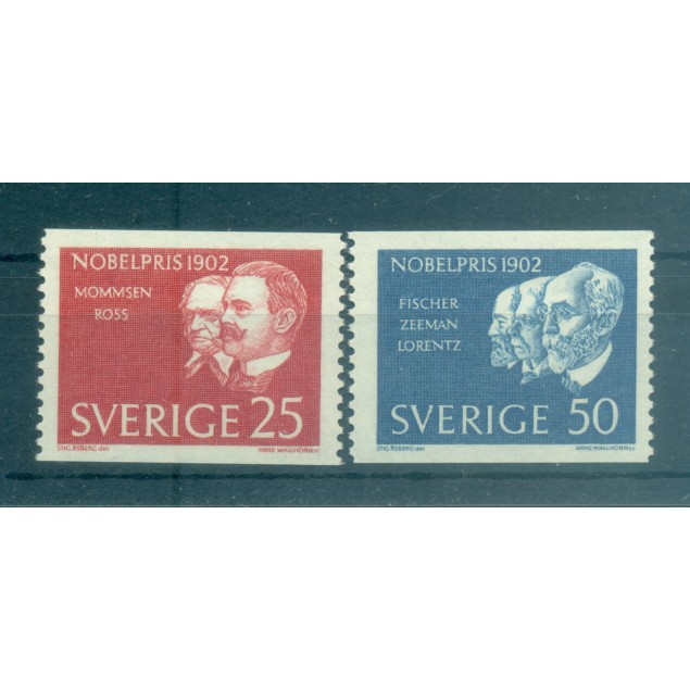 Sweden 1962 - Y & T n. 499/500 - Nobel Prize 1902 (Michel n. 500/01 A)