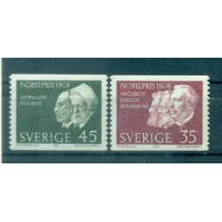 Sweden 1968 - Y & T n. 609/10 - Nobel Prize 1908 (Michel n. 626/27 A)