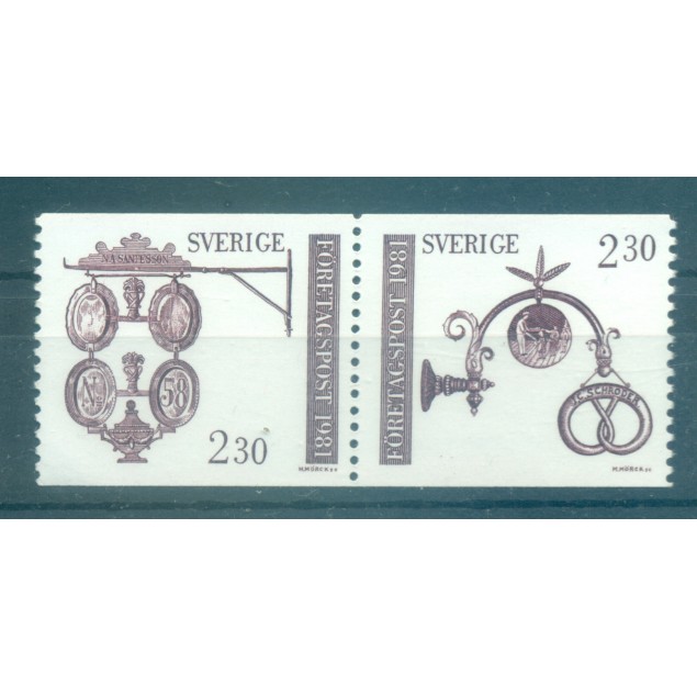 Sweden 1981 - Y & T n. 1141a - Craftman's signboards (Michel n. 1166/67)