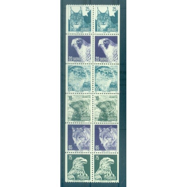 Suède 1973 - Y & T n. 796/801 - Série courante (Michel n. 820/25 Dl/Dr)