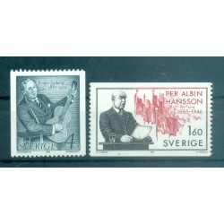 Svezia 1985 - Y & T n. 1331/32 - Anniversari (Michel n. 1349/50)