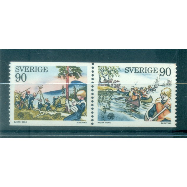 Suède 1975 - Y & T n. 901a - Jamboree international (Michel n. 921/22)