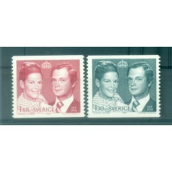 Svezia 1976 - Y & T n. 925/26 - Matrimonio reale (Michel n. 952/53 A)