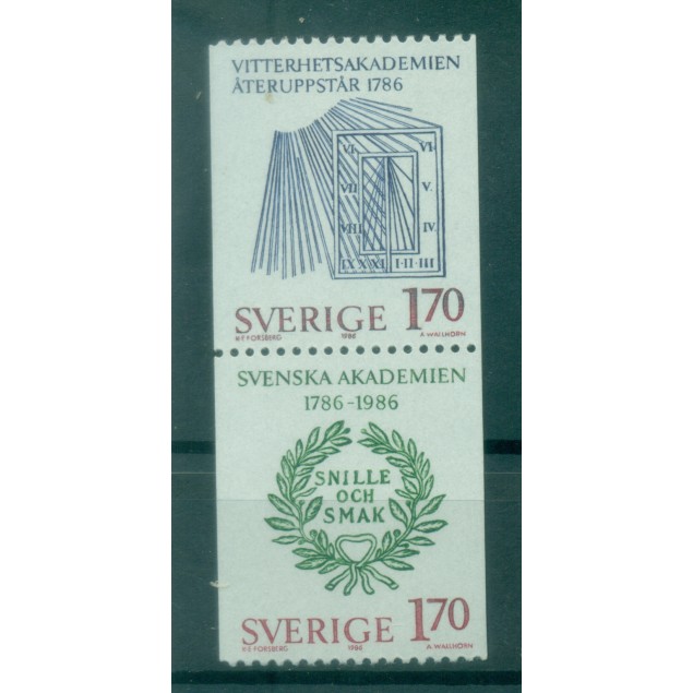 Svezia 1986 - Y & T n. 1364a - Anniversari (Michel n. 1382/83)