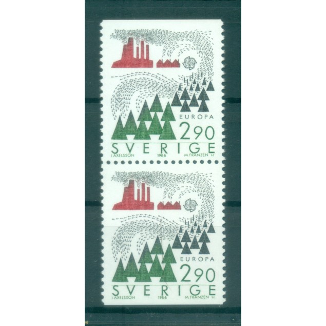 Suède 1986 - Y & T n. 1378a - Europa (Michel n. 1398 Do/Du)