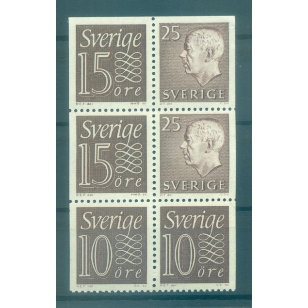 Suède 1961-68 - Michel n. H-Blatt 30 - Série courante