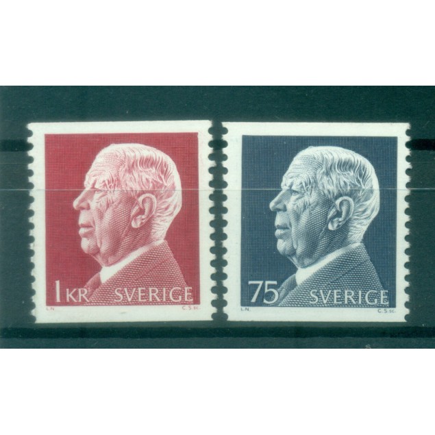 Suède 1972 - Y & T n. 755/56 - Série courante (Michel n. 779/80 A)