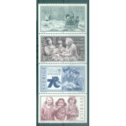 Suède 1982 - Y & T n. 1183/86 - "Vivre ensemble" (Michel n. 1201/04)