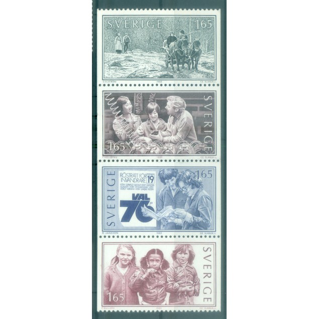 Suède 1982 - Y & T n. 1183/86 - "Vivre ensemble" (Michel n. 1201/04)
