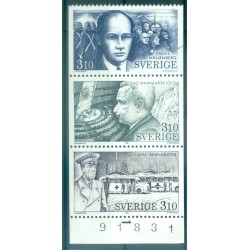 Suède 1987 - Y & T n. 1425/27 - "Au service de l'humanité" (Michel n. 1443/45)