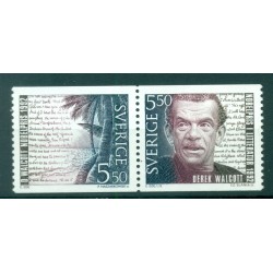Suède 1992 - Y & T n. 1734/35 - Derek Walcott (Michel n. 1752/53)