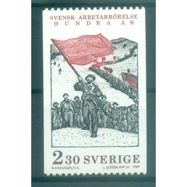 Suède 1989 - Y & T n. 1534 - Mouvement ouvrier (Michel n. 1552)