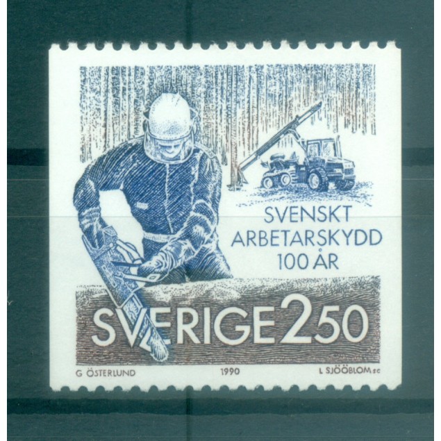 Sweden 1990 - Y & T n. 1574 - Occupational Safety (Michel n. 1600)