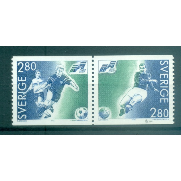 Svezia 1992 - Y & T n. 1697/98 - Calcio (Michel n. 1712/13)