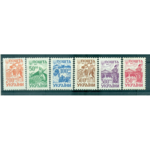 Ukraine 1993 - Y & T n. 198/203 - Definitive (Michel n. 105/10)