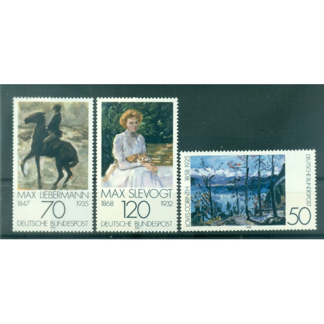 Allemagne -Germany 1978 - Michel n. 986/88  - Impressionistes allemands
