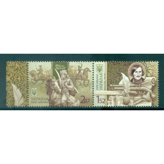 Ukraine 2008 - Y & T n. 871/72 - Nikolai Gogol (Michel n. 949/50)