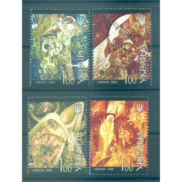 Ukraine 2008 - Y & T n. 899/902 - Chansons ukrainiennes (Michel n. 987/90)