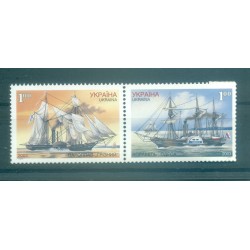 Ukraine 2003 - Y & T n. 501/02 - Bateaux ukrainiens (Michel n. 556/57)