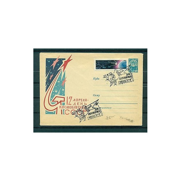 Russie - USSR 1963 - Michel 2748 - Enveloppe "Journée de la cosmonautique"