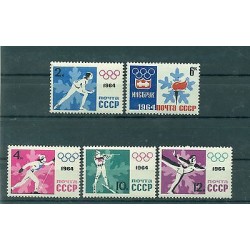 USSR 1964 - Y & T n. 2772/76 - 9th Winter Olympics