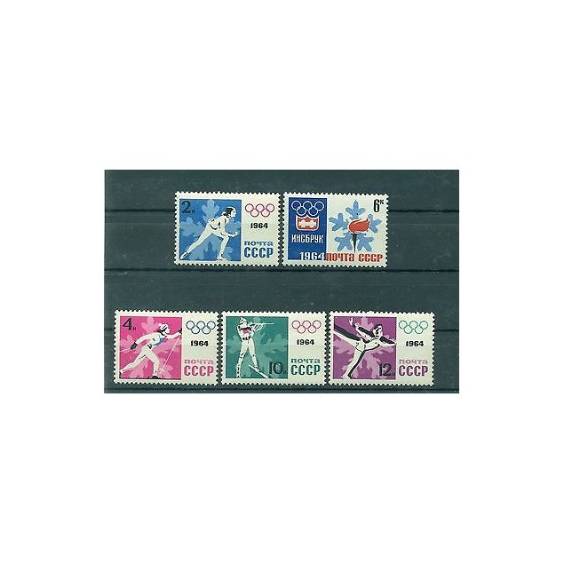 Russie - USSR 1964 - Michel n. 2866/70 A - Jeux olympiques d'hiver