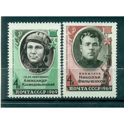 URSS 1969 - Y & T n. 3466/67 - Héros de l'Union soviétique