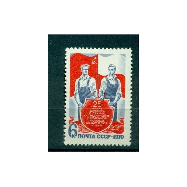 Russie - USSR 1970 - Michel n.3780 - 25 ans d'amitié soviéto-polonaise