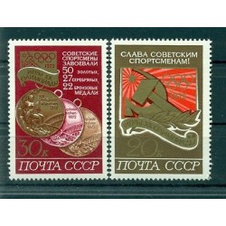 Russie - USSR 1972 - Michel n. 4059/60 - Médailles olympiques pour athlètes sovi