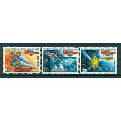 URSS 1978 - Y & T n. 4494/96 - Coopération spatiale avec la Pologne (Michel n. 4735/37)
