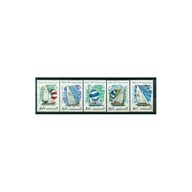 Russie - USSR 1978 - Michel n. 4781/85 - Jeux olympiques d'été de 1980