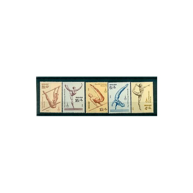 Russie - USSR 1979 - Michel n. 4830/34 - Jeux olympiques d'été de 1980