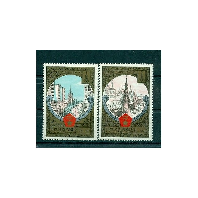 Russie - USSR 1980 - Michel n. 4927/28 - Jeux olympiques d'été de 1980