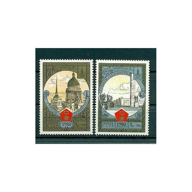 Russie - USSR 1980 - Michel n. 4940/41 - Jeux olympiques d'été de 1980