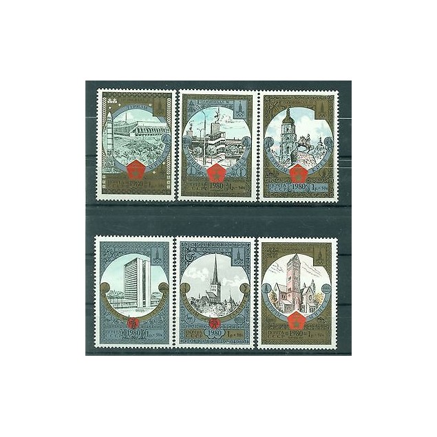 Russie - USSR 1980 - Michel n. 4949/54 - Jeux olympiques d'été de 1980