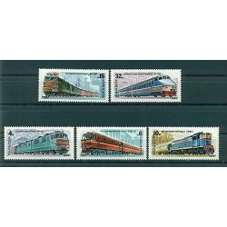 Russie - USSR 1982 - Michel n. 5175/79 - Locomotives