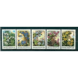 Russie - USSR 1983 - Michel n. 5278/82 - Fleurs de printemps