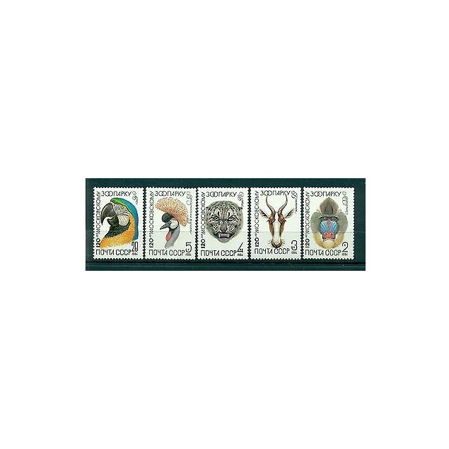 Russie - USSR 1984 - Michel n. 5356/60 - Parc zoologique de Moscou