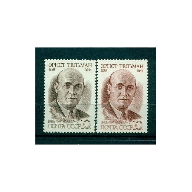 Russie - USSR 1986 - Michel n. 5595/96 - Ernst Thalmann