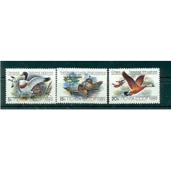 Russie - USSR 1989 - Michel n. 5965/67 - Canards et oies