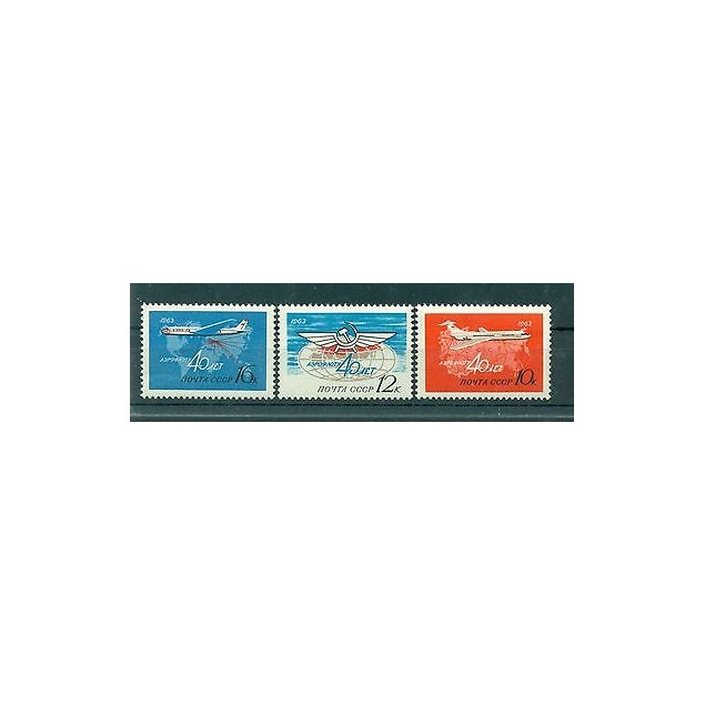 Russie - USSR 1963 - Michel n. 2720/22 - Aeroflot