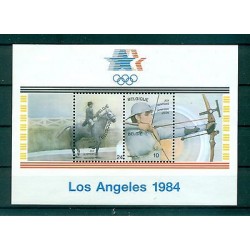 Belgium 1984 - Mi. n. 2173/2174 Bl. n. 54 - Olympic Games Los Angeles