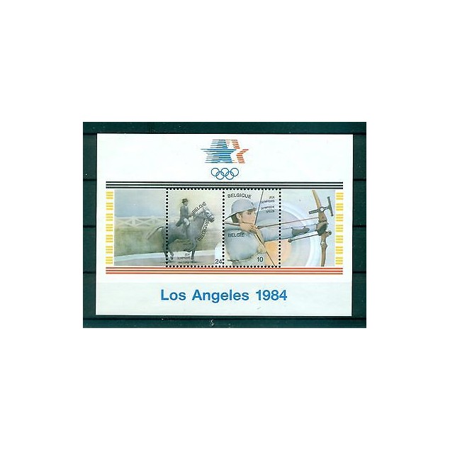 JEUX OLYMPIQUES - OLYMPIC GAMES LOS ANGELES BELGIUM 1984 block